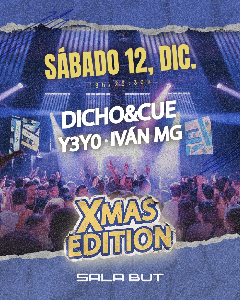 Cartel Aquellos Años Locos — XMAS Edition Madrid 12 Diciembre Sala But